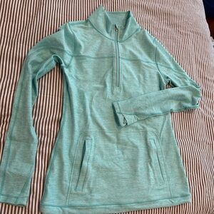 Iviva (Lululemon) girls half zip turquoise sz 14